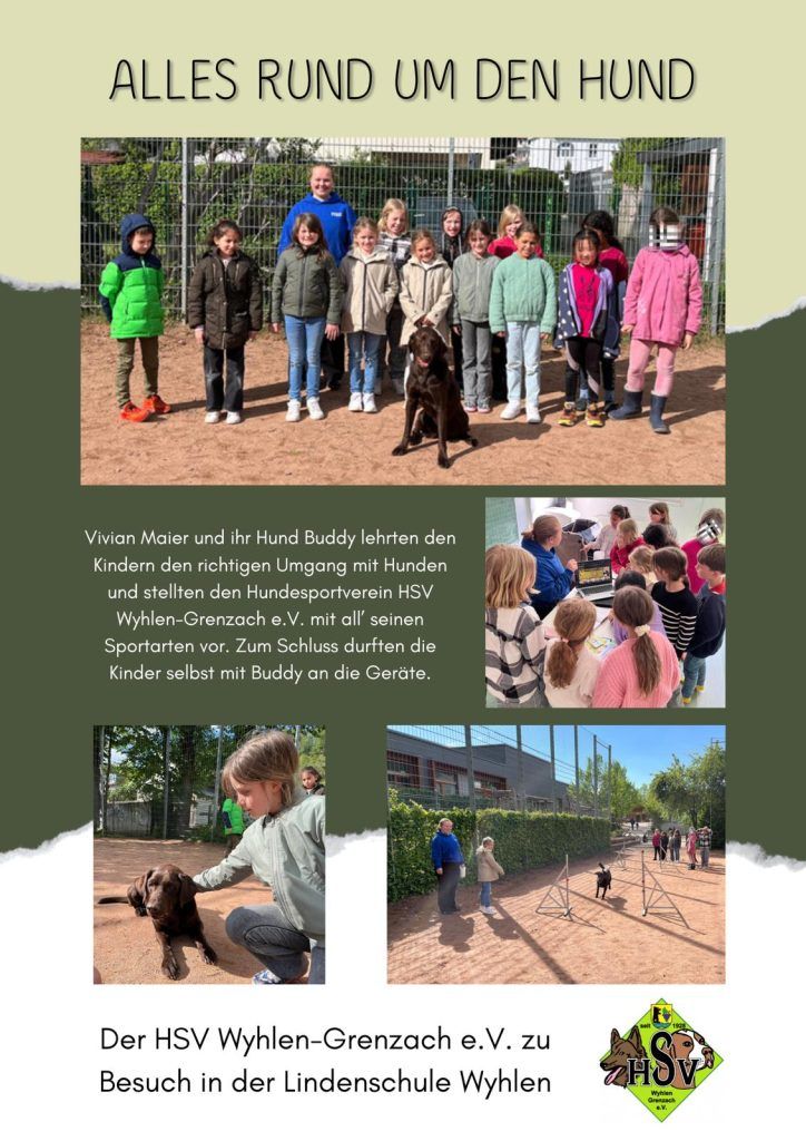 Flyer zum Besuch in der Lindenschule